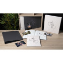 Guest book 100p silver 27x22cm Art black/ Pc.