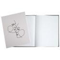 Guest book 100p silver 27x22cm Art black/ Pc.