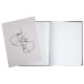 Guest book 100p silver 27x22cm Art black/ Pc.