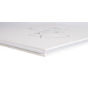 Guest book 100p silver 27x22cm Art black/ Pc.