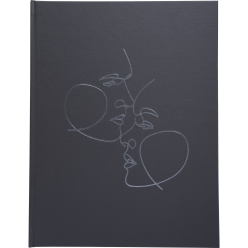 Gastenboek 100p zilv-er...