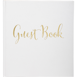 Gastenboek 140p goud-...