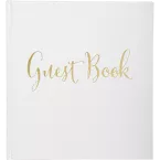 Livre d'or 140 pages tranche or Anglais/ Pce