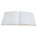 Gastenboek 140p goud- 21x19cm Engels wit/ St.