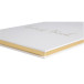Gastenboek 140p goud- 21x19cm Engels wit/ St.