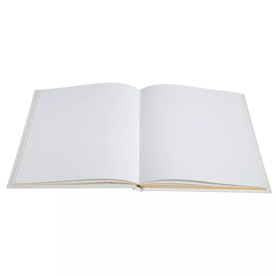 Gastenboek 140p goud- 21x19cm Engels...