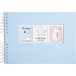 Fotoalb spiraal 50p-w 32x22 Sweet blauw/ St.
