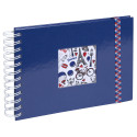 Fotoalb spir 50p 23x-16 French'Class blau/ St.