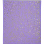 Gastenboek 140p goud- 21x19cm Plum paarse/ St.