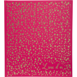 Gastenboek 140p goud- 21x19...