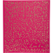 Gastenboek 140p goud- 21x19 Plum framboos/ St.