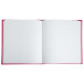 Gastenboek 140p goud- 21x19 Plum framboos/ St.