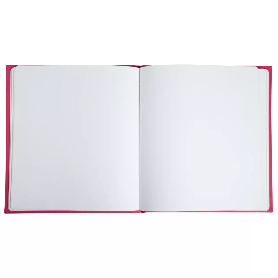 Gastenboek 140p goud- 21x19 Plum...