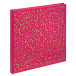 Gastenboek 140p goud- 21x19 Plum framboos/ St.