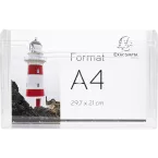 WALL-BOX A4 landscape clear/ Pc.