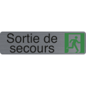 Plaque adhésive Sort-ie de secours FR/ Pce
