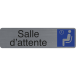 Plaque  adhésive Salle d'attente FR-/ Pce