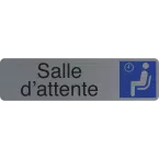 Plaque  adhésive Salle d'attente FR-/ Pce