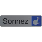 Plaque adhésive Sonnez FR-/ Pce