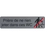 Gooi niets in dit toilet FR-/ St.