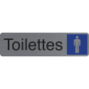 Plaque  adhésive Toilettes homme FR-/ Pce
