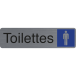 Plaque  adhésive Toilettes homme FR-/ Pce