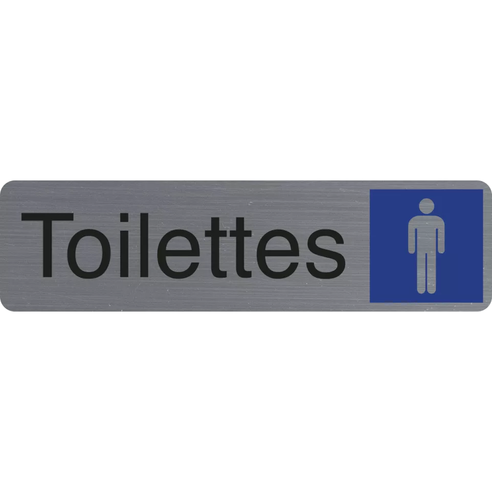 Plaque  adhésive Toilettes homme FR-/...
