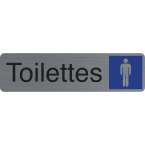 Plaque  adhésive Toilettes...