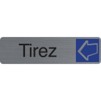 Zelfklevend deurbordje Trek...