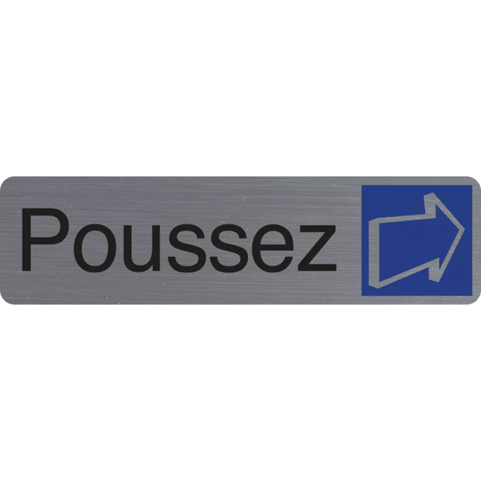 Plaque adhésive Poussez FR-/ Pce