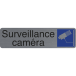 Plaque adhésive Surv-eillance camera FR/ Pce
