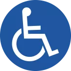 Non adhesive PP panel Disabled parking 30 cm/ Pc.