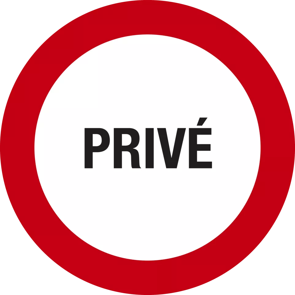 Panneau Privé  30 cm FR-/ Pce