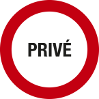 Panneau Privé  30 cm FR-/ Pce