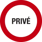 Panneau Privé  30 cm FR-/ Pce
