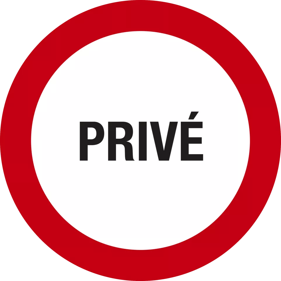 Non adhesive PP panel Private 20 cm/ Pc.