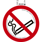 Sticker PVC  Rookvrij...