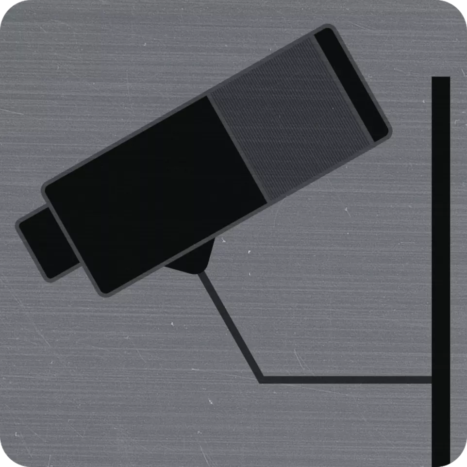 Plaque adhésive Surveillance caméra-/...