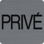 Zelfklevend deurbordje...