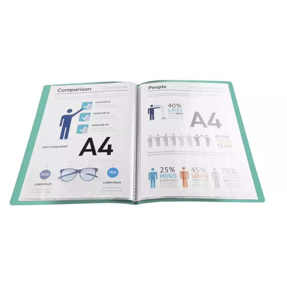 Showalbum Teksto A4-30 tassen...