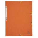 Lot de 3 chemises à élastiques 3 rabats carte lustrée 400g/m2 - A4/ Pce