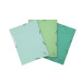 Lot de 3 chemises à élastiques 3 rabats carte lustrée 400g/m2 - A4/ Pce