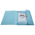 Kreacov Elasticated 3 Flap Folder PP A4, Pastel Assorted/ Pc.