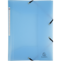 Elastomap 3kl PP A4-Chrom Pastel Blauw/ St.