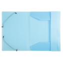 Elastomap 3kl PP A4-Chrom Pastel Blauw/ St.