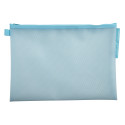 Pochette à fermeture éclair en plastique souple Chromaline pastel - A4/ Pce