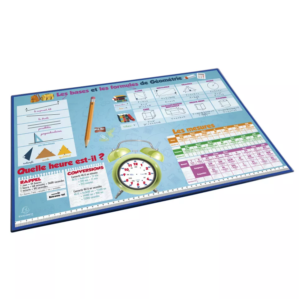 Deskmat PVC 37,5x57,5cm Maths-/ Pc.