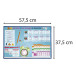 Sous-main rigide PVC-37,5x57,5cm Maths/ Pce