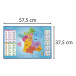 Sous-main rigide PVC-37,5x57,5cm France/ Pce