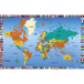 Sous-main rigide PVC-37,5x57,5cm Monde/ Pce